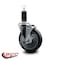 Service Caster 5'' Thermoplastic Rubber Swivel 1-1/4'' Expanding Stem Caster with Brake SCC-EX20S514-TPRB-TLB-114 - alternate 2